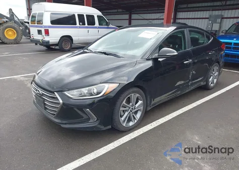 2017 Hyundai Elantra Limited из США, поврежденный, VIN KMHD84LF2HU074344